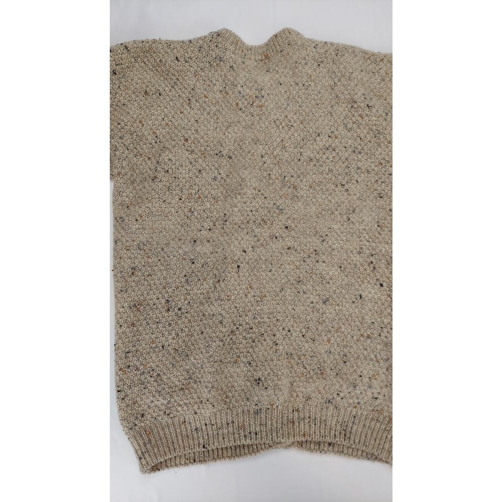 Vintage Highland Home Industries Scotland Wool Fisherman Cardigan Aran Knit M - Picture 12 of 12